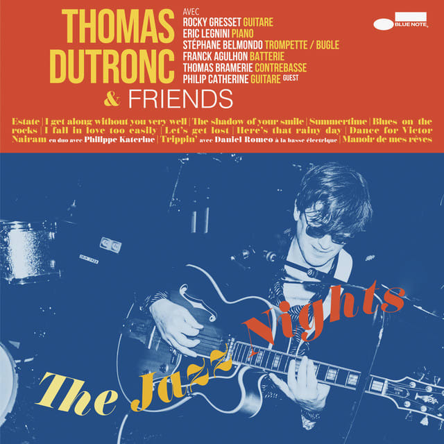 Affiche de l'album The Jazz Nights de Thomas Dutronc, poster connecté NFC 30 × 30 cm