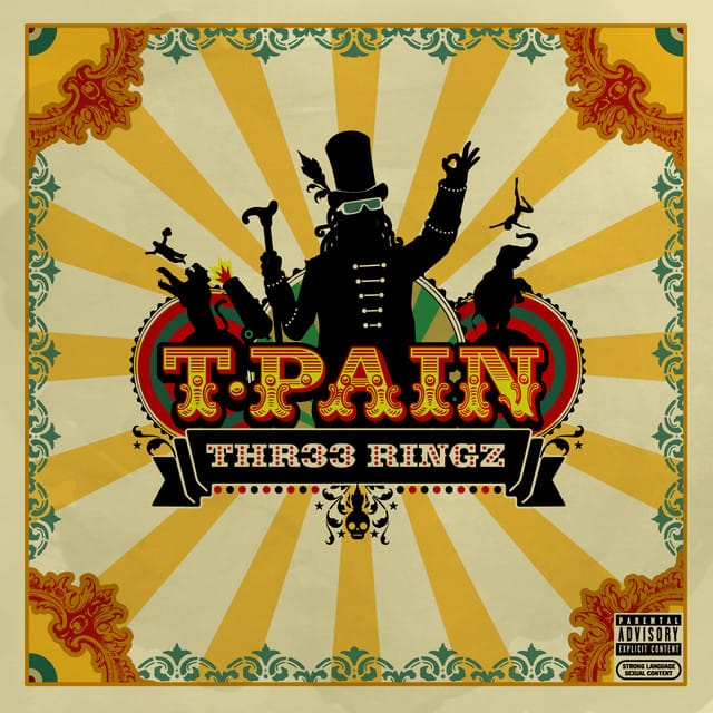Music print | T-Pain - Thr33 Ringz poster connecté