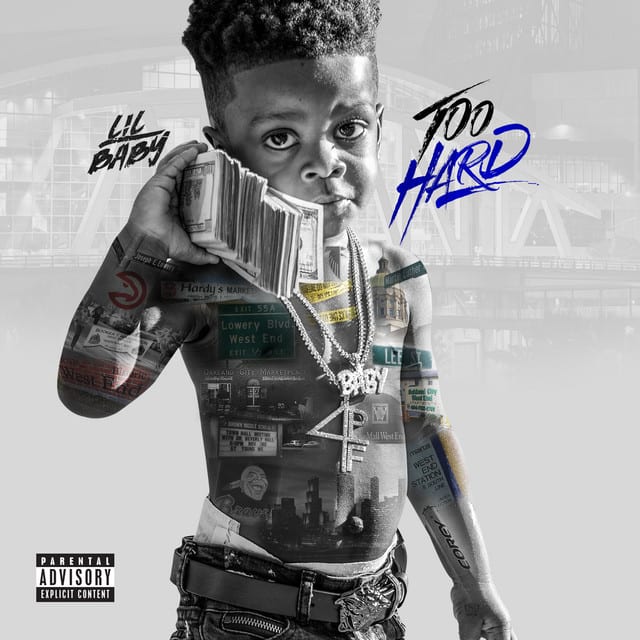 Music print | Lil Baby - Too Hard poster connecté