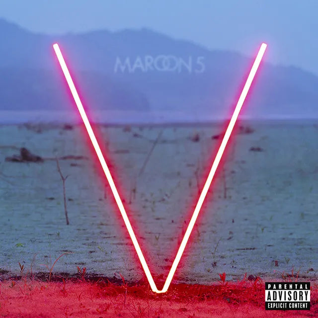 Music print | Maroon 5 - V poster connecté
