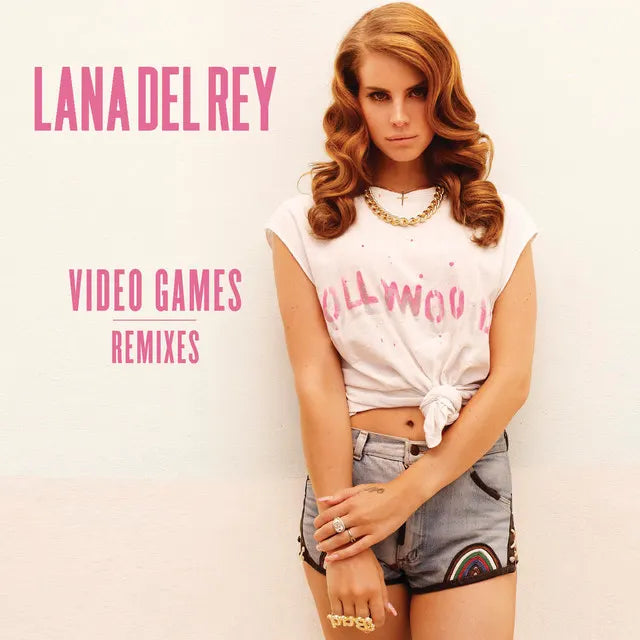 Affiche de l'album Video Games Remixes de Lana Del Rey, poster connecté NFC 30 × 30 cm