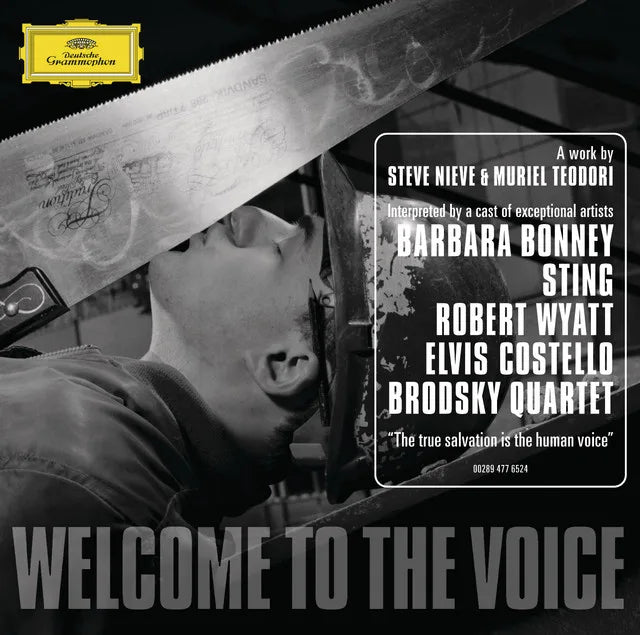 Music print | Steve Nieve & Sting & Barbara Bonney & Elvis Costello & Robert Wyatt & Antoine Quessada & Ned Rothenberg & Brodsky Quartet & Marc Ribot - Welcome to the Voice poster connecté