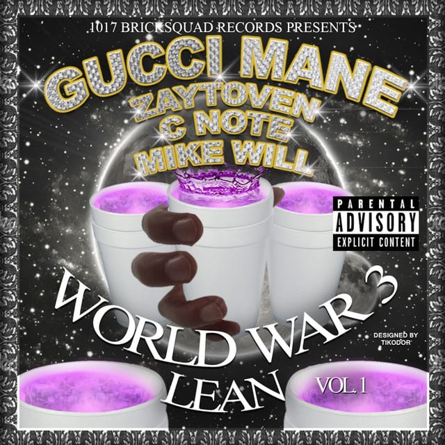 Music print | Gucci Mane - World War 3 (Lean) poster connecté