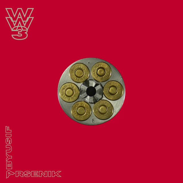 Affiche de l'album WW3 de Arsenik & Abyusif, poster connecté NFC 30 × 30 cm