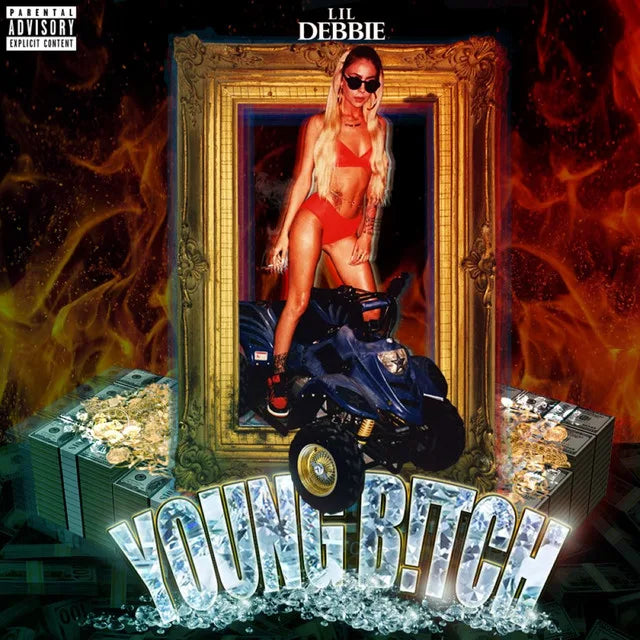 Music print | Lil Debbie - Young B!tch poster connecté